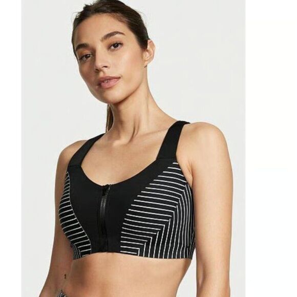 Victoria's Secret Knockout High Impact Front-Close Sports Bra | Size 34D - Picture 1 of 8